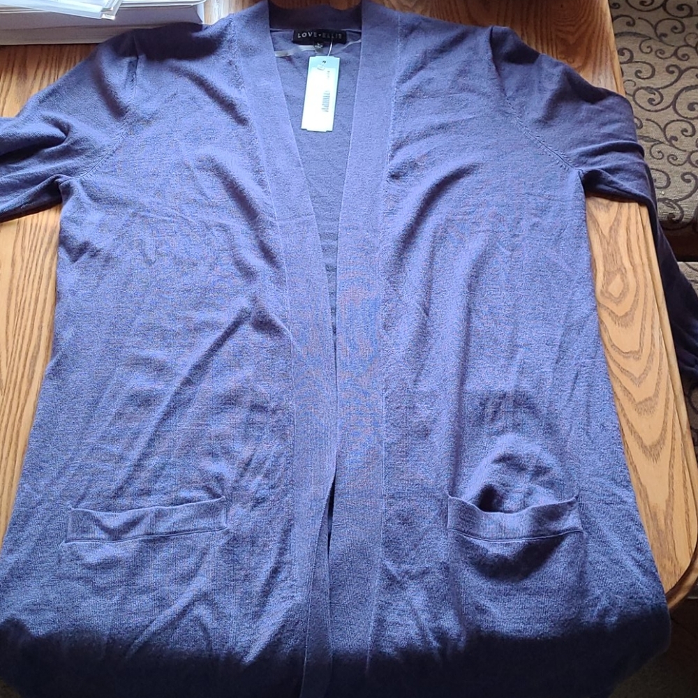 Blue cardigan